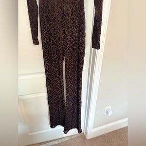 Naked Wardrobe Animal Print Jumpsuit!